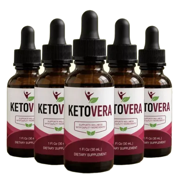 Six KetoVera Drops bottles